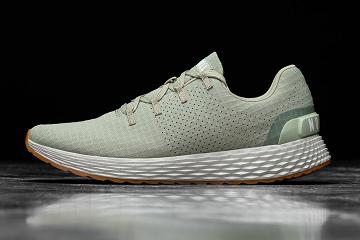 Men's Nobull Seafoam Ripstop Running Shoes Green | SG O2043K